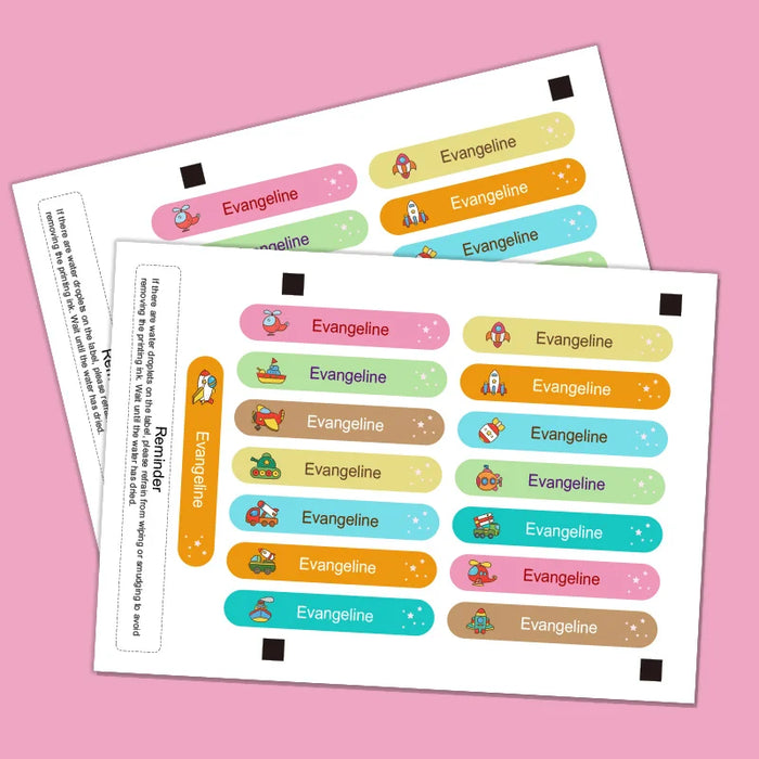 NameSplash™ Personalized Kids Sticker Labels